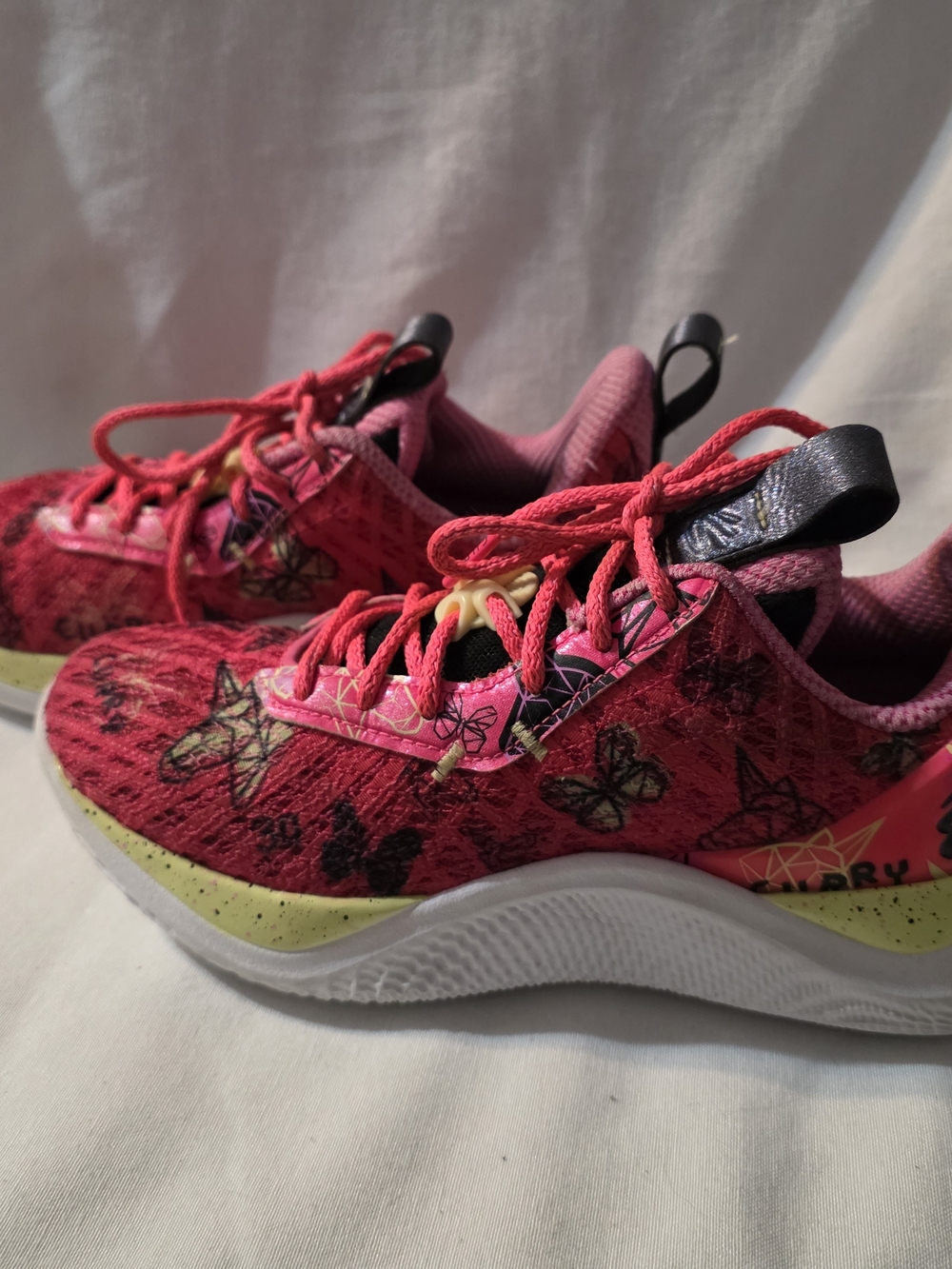 Under Armour GS Curry 10 Girl Dad Pink Youth Basketball Shoes 7Y 3026296-600